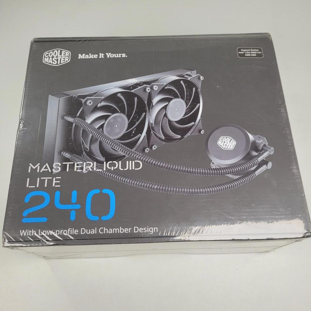 Cooler Master MasterLiquid Lite 240 AIO Liquid CPU Cooler - Brand New